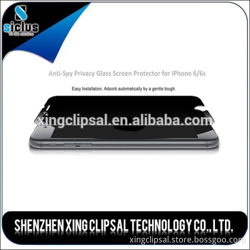 Anti Fingerprint 180 degreee Privacy Anti-spy Tempered Glass Screeb Protector Shield for Samsung S3 mini